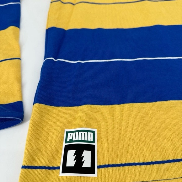 Size Medium - Puma x The Hundreds Rugby Polo Shirt - Olympian Blue - Picture 4 of 6